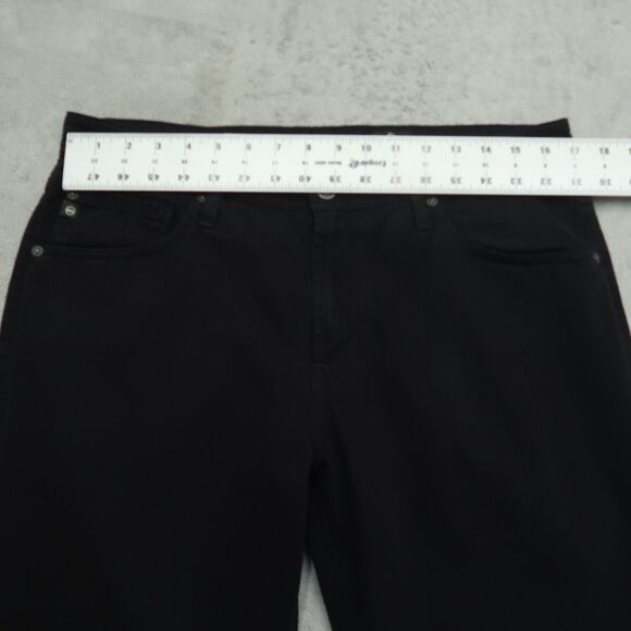 Adriano Goldschmied Jeans Mens Size 33x34 Black Protege Straight Stretch Denim - Picture 14 of 16